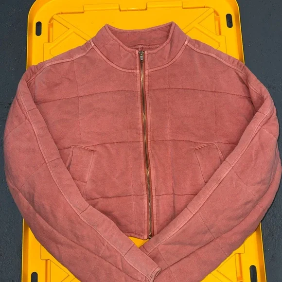 Forever 21 Medium Coral Zip-Up Jacket - Picture 2 of 5